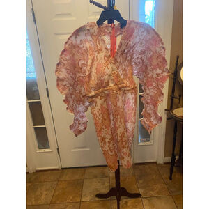 Women's LeVictoria peach & White Dress Size 10